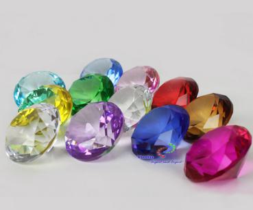 12st. Glasdiamant Dekodiamant aus Kristallglas 50mm in Box
